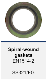 spiral-wound gasket (SWG) 321/FG EN1514-2